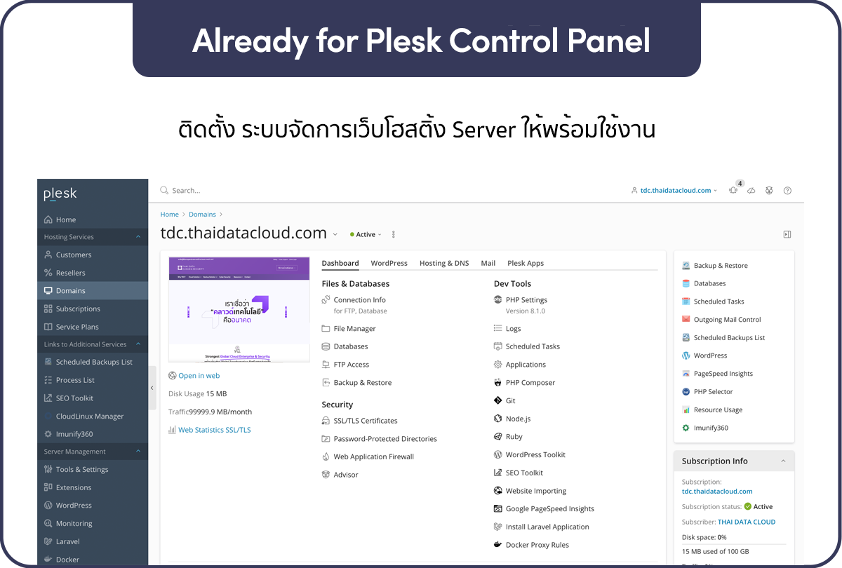Already for Plesk